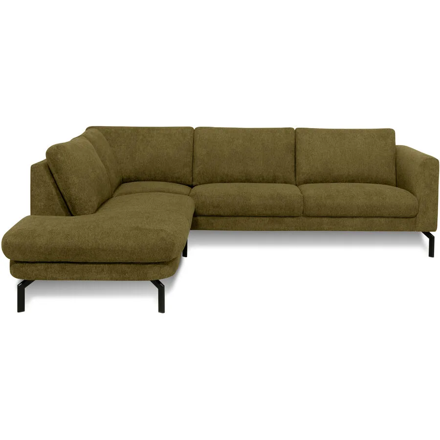 Ecksofa Gomero Links Stoff senfgelb B 264 T 220 cm