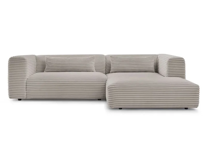 Ecksofa BOBOCHIC HARRY Cord-Stoff taupe