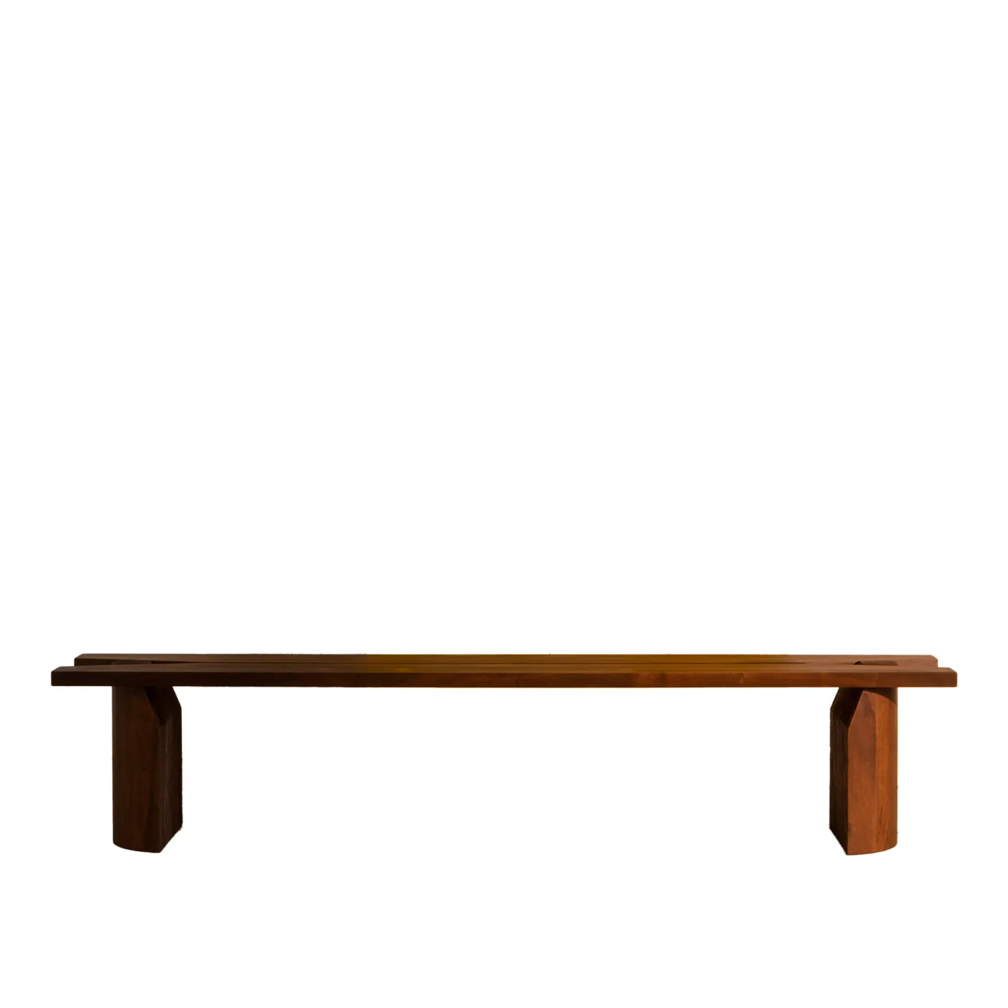 Zanat - Morpho Bench - Walnut Oiled - TV-bänkar - Patrick Norguet - Träfärgad - Trä