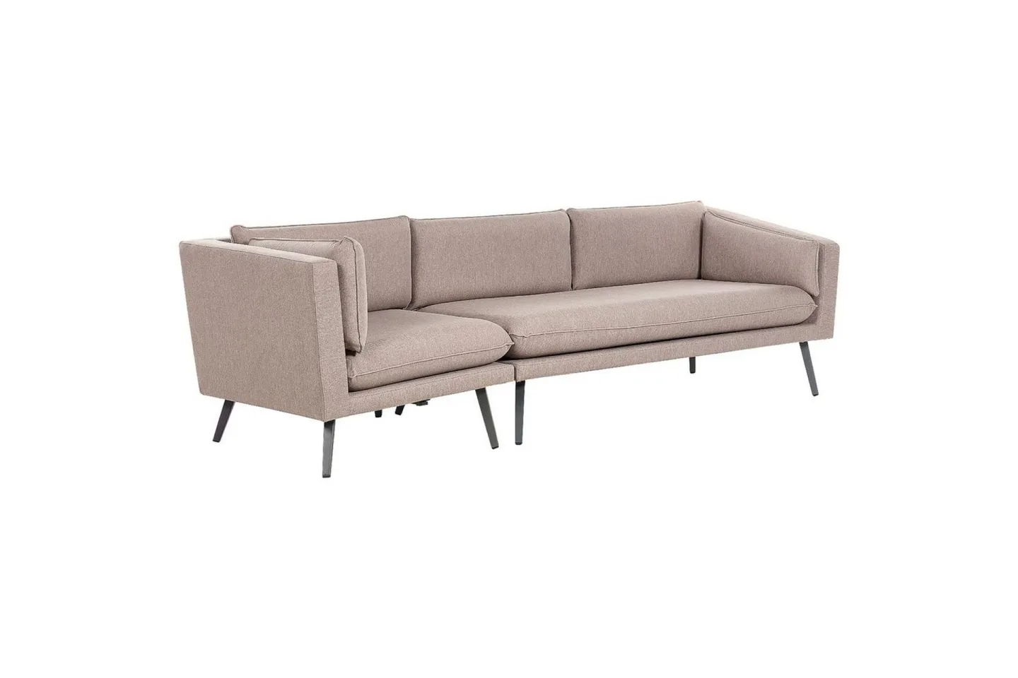 Soffa Loretello Beige/grå, Vänstervänd - Beige/grå, Vänstervänd