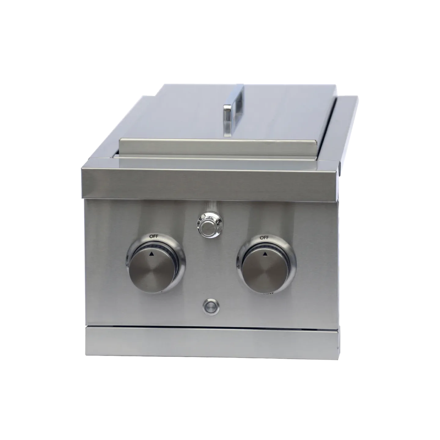 Built-in - Einbau-Seitenbrenner mit zwei Platten