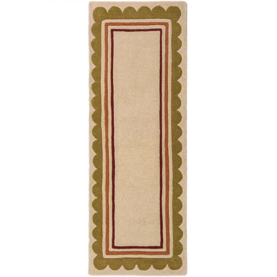 Teppich Lansing NATUR Welle, Düne 100% Wolle 80 x 230 cm