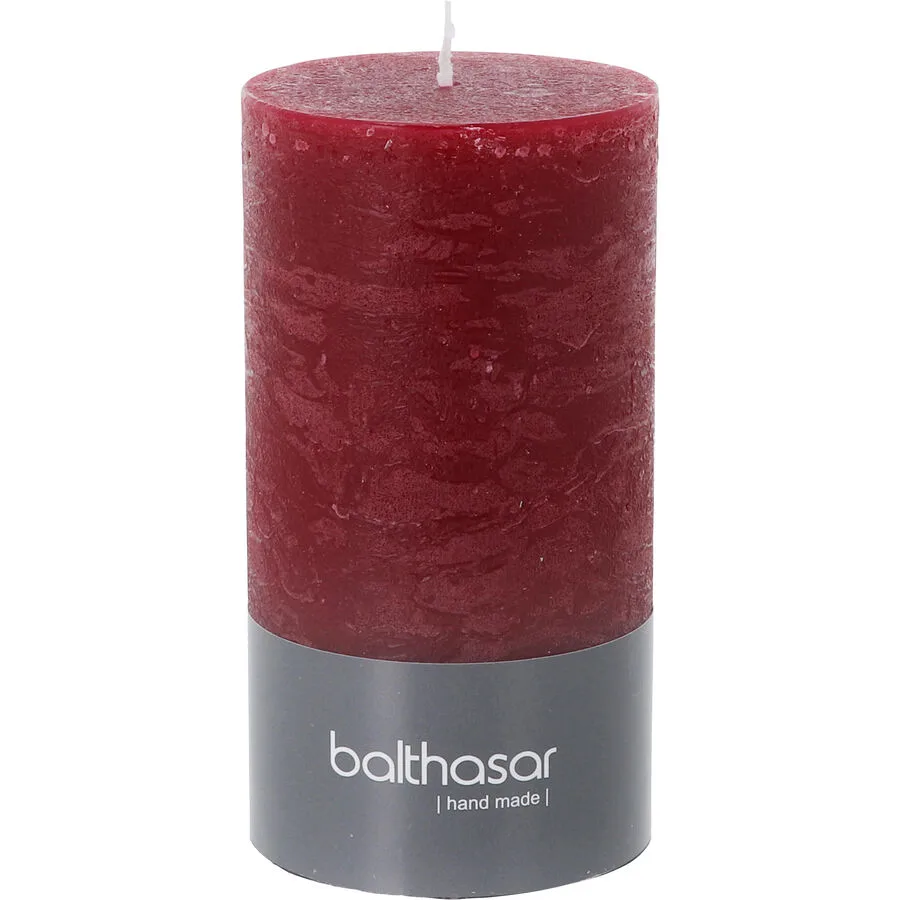 Balthasar Kerze Rustico antikrot H13 cm D7 cm, Brenndauer 60h - Material: Wachs