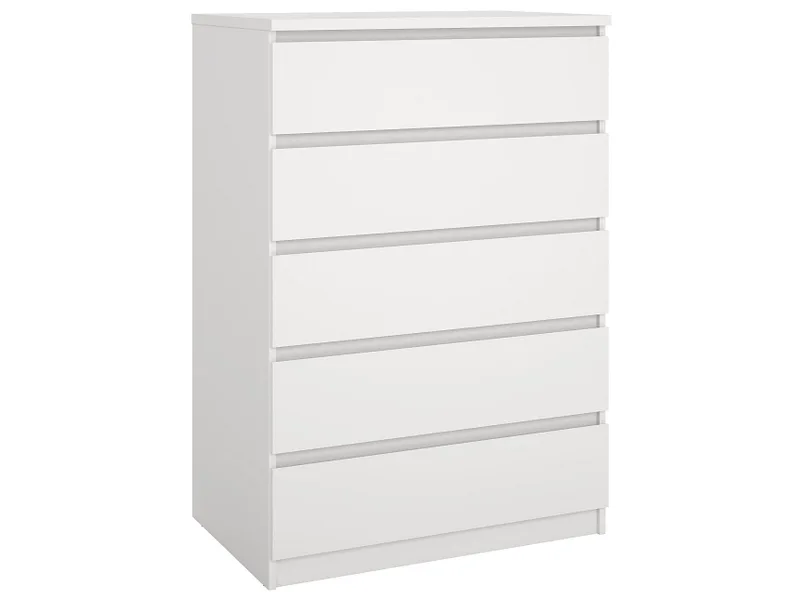 Kommode NAIA 5 Schubladen 50x77x111.3cm weiss matt