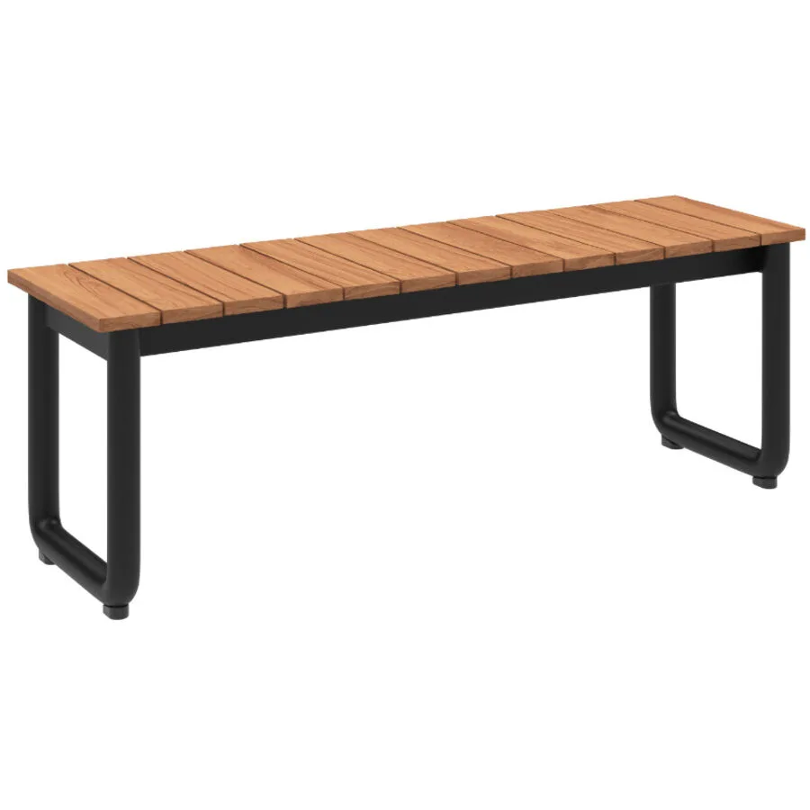 SACKit Gartenbank Patio natur Teak B 130 T 37 H 46 cm