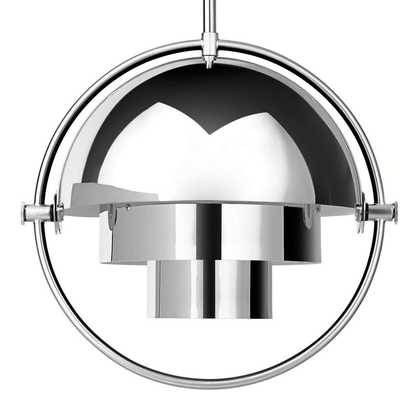 GUBI Multi-Lite taklampa small Krom
