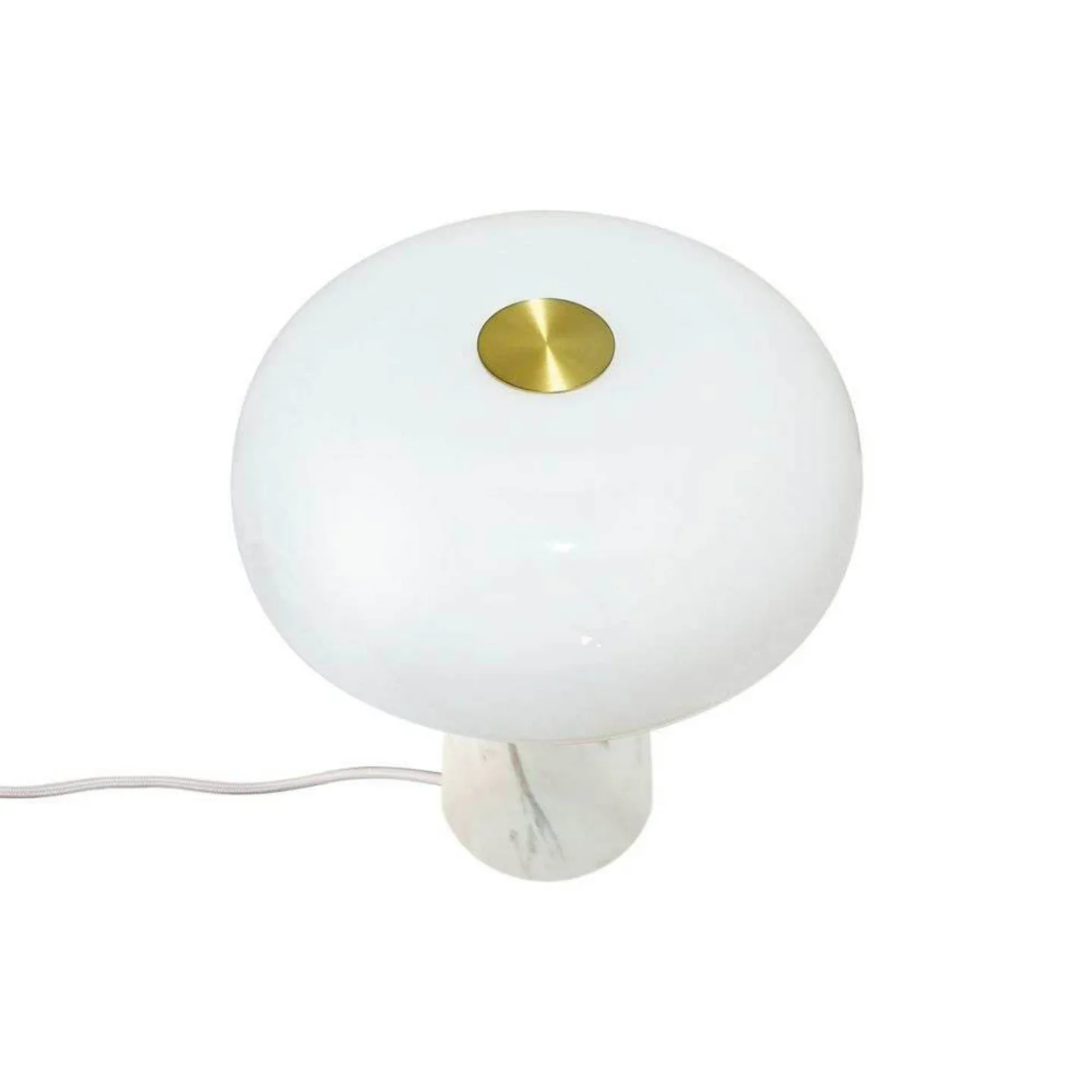 Glossy bordlampe Mini hvid - DFTP DFTP by Nordlux - Stue - Skandinavisk - Marmor - Med skærm