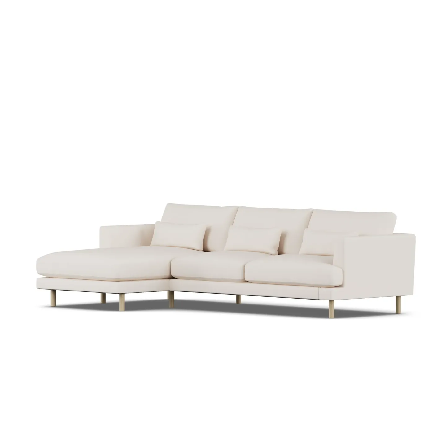 1898 Bredhult Sofa Caleido Beige 9600-Eiche weiß geölt, 2,5-sitzig C2