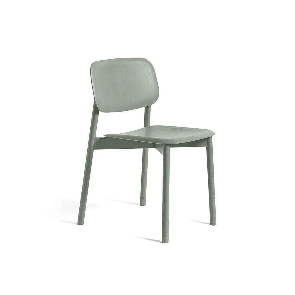 HAY Soft Edge 60 Stuhl Dusty green-Eichengestell