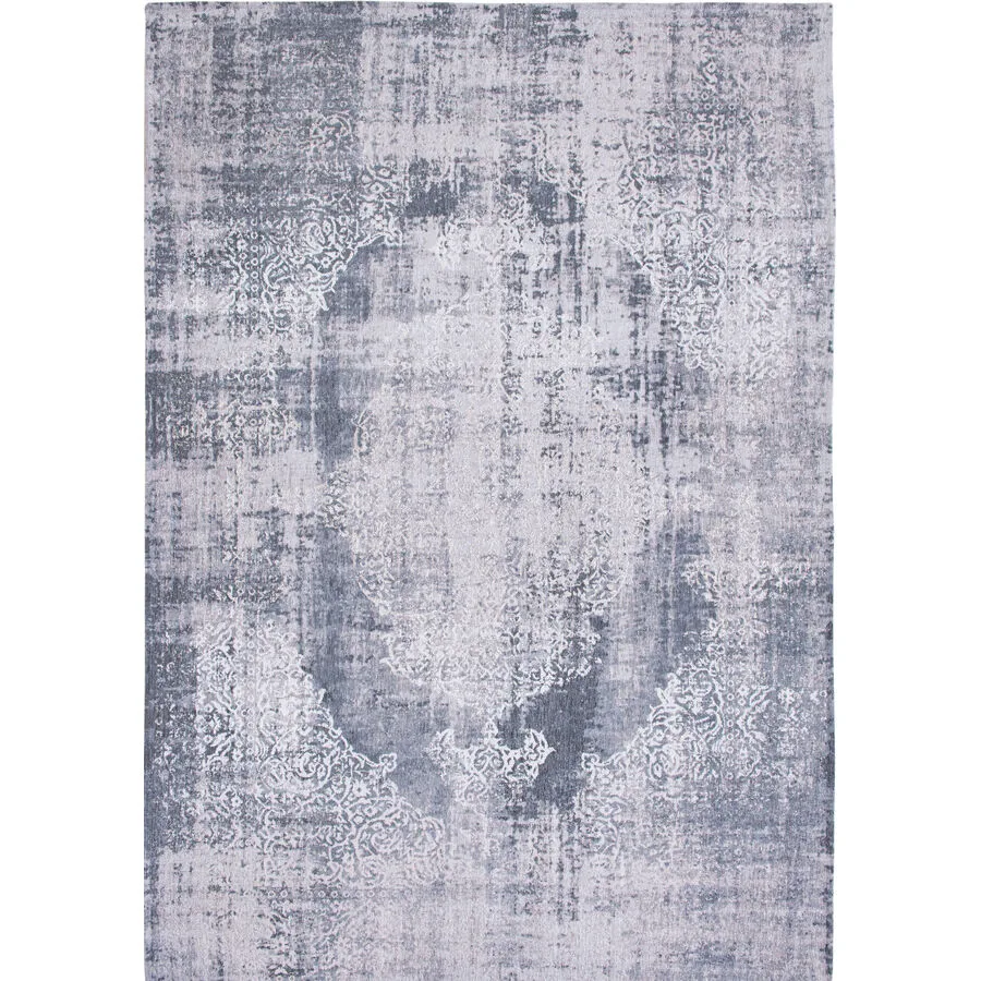 Teppich Kirman Grau, Weiss Anderes Muster Polyester 80 x 150 cm