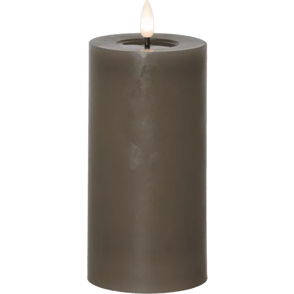 Led Blockljus flytande vax Mullvad 17,5 cm