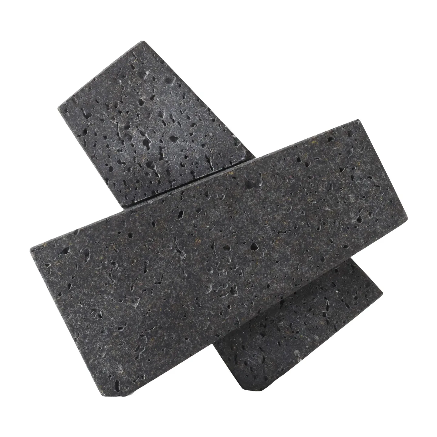 Audo Copenhagen Converge bokstöd Lava stone