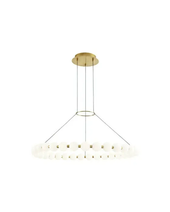 Orbet 36 Chandelier Natural Brass