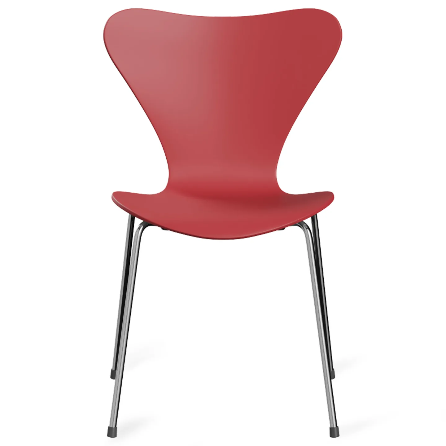 Fritz Hansen - Sjuan 3107 stol Panton 100 red - Matstolar - Arne Jacobsen - Röd - Trä