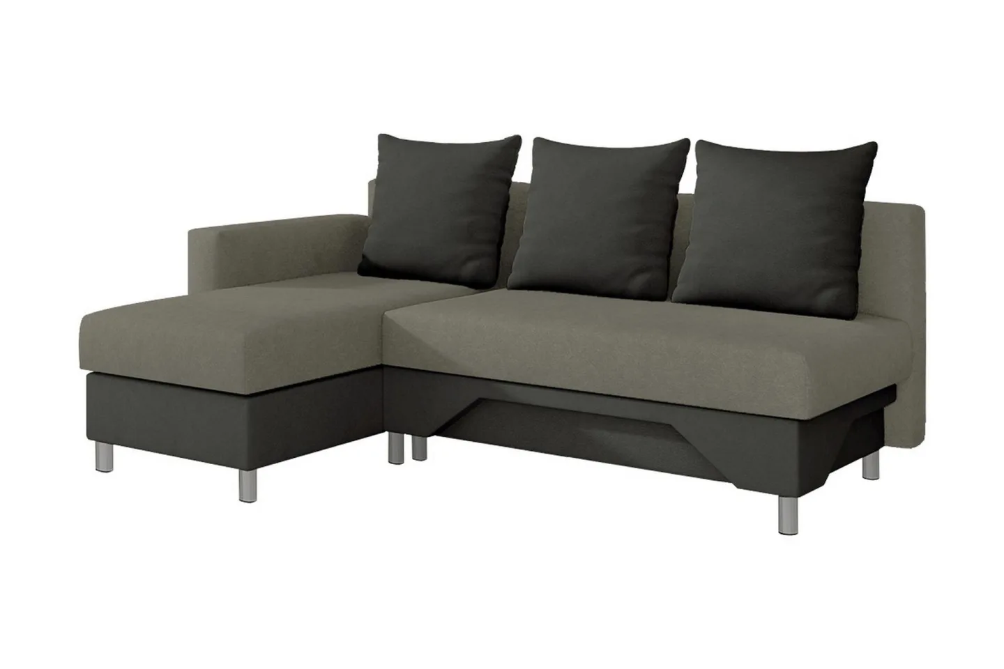 Tom Divanbäddsoffa 215x133x72 cm - Beige/Grå