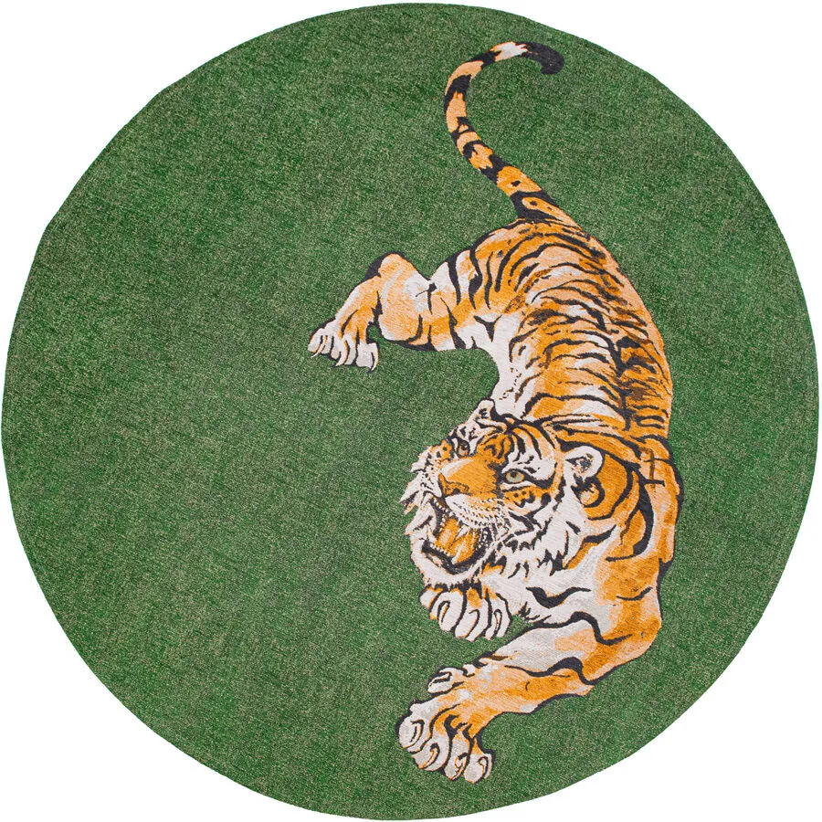 Teppich Green On Fire Grün Polyester 240 cm 240 cm