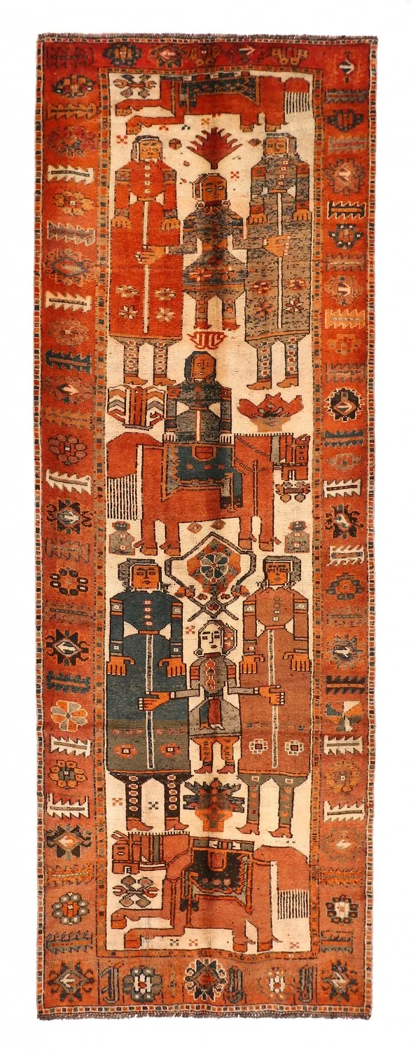 Orientalsk teppe Hamedan 405 x 138 cm