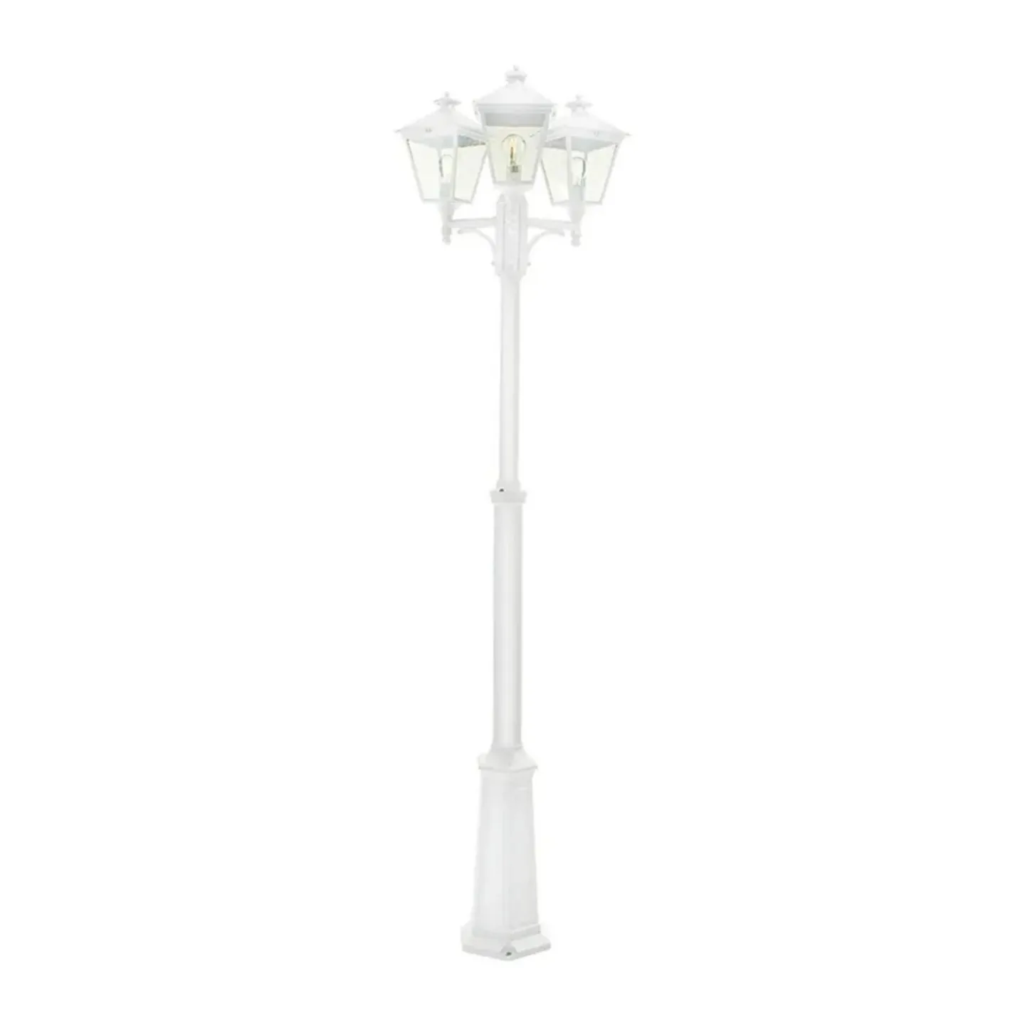 London 3 Udendørs Parklampe Smal Hvid - Norlys - Terrasse - Aluminium