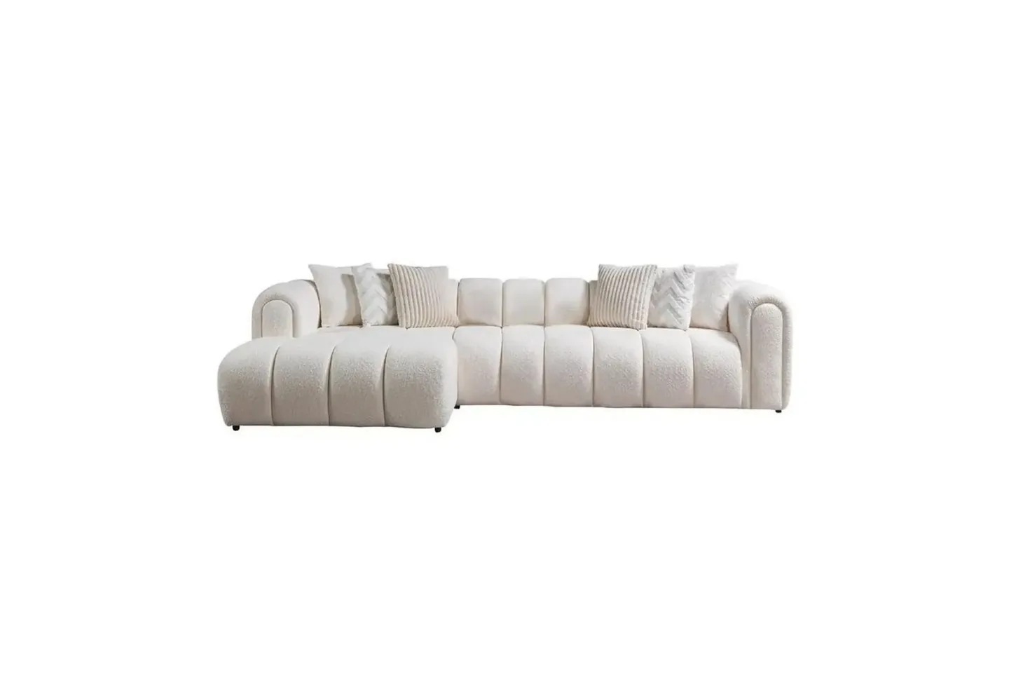 Varrel Soffa med Divan 3-sits - Vit
