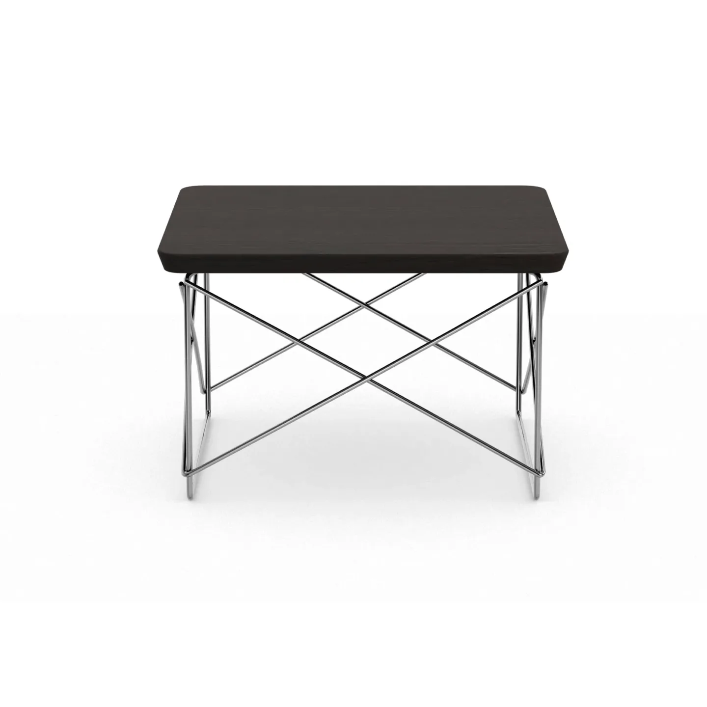 Vitra LTR occasional table sidobord Dark oak-stainless steel