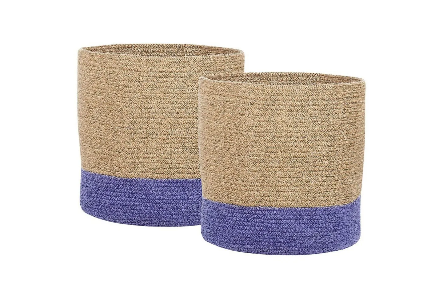 Korg Bulanik set om 2 Beige, naturlig, lila - Beige, naturlig, lila