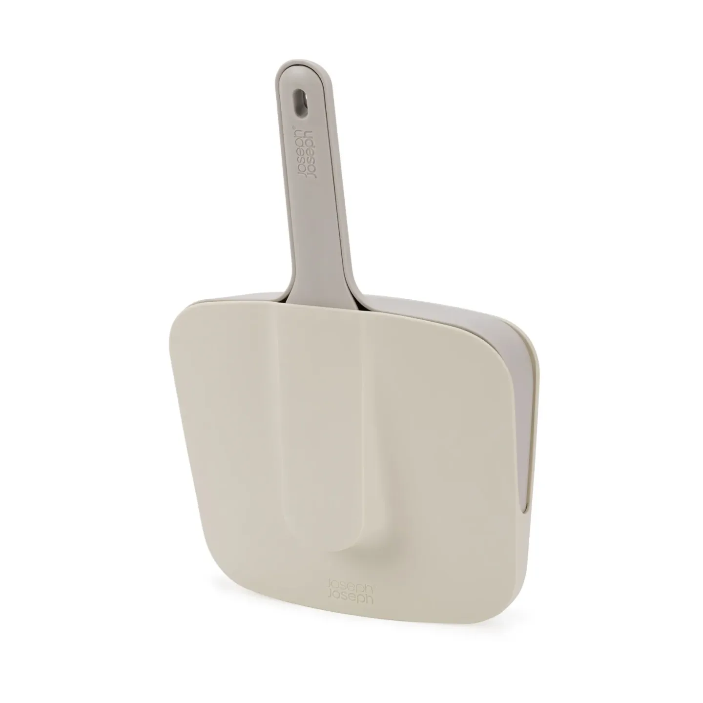 Joseph Joseph Cleantech wandmontierte Kehrbürste mit Schaufel Stone