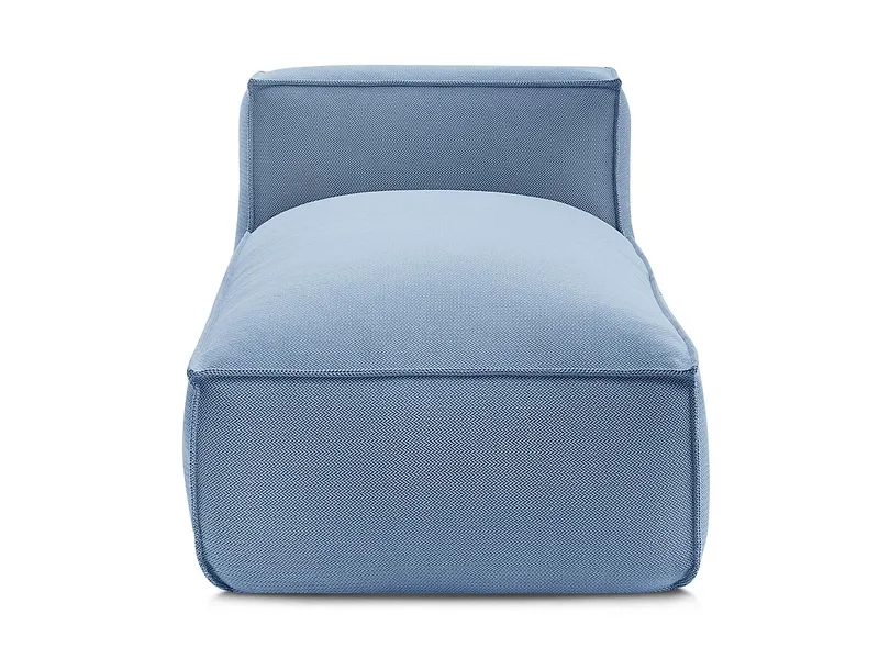 Gartenottoman BOBOCHIC BIARRITZ Stoff chiniert blau