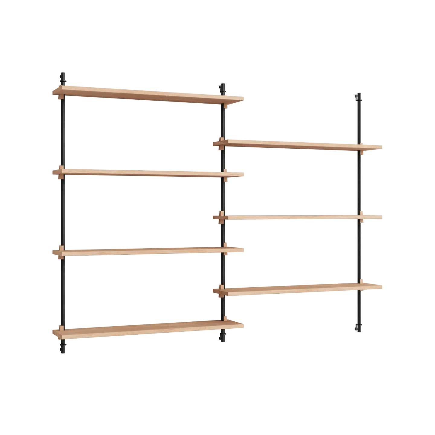 MOEBE Moebe wall shelving ws.115.2 Ek-svart