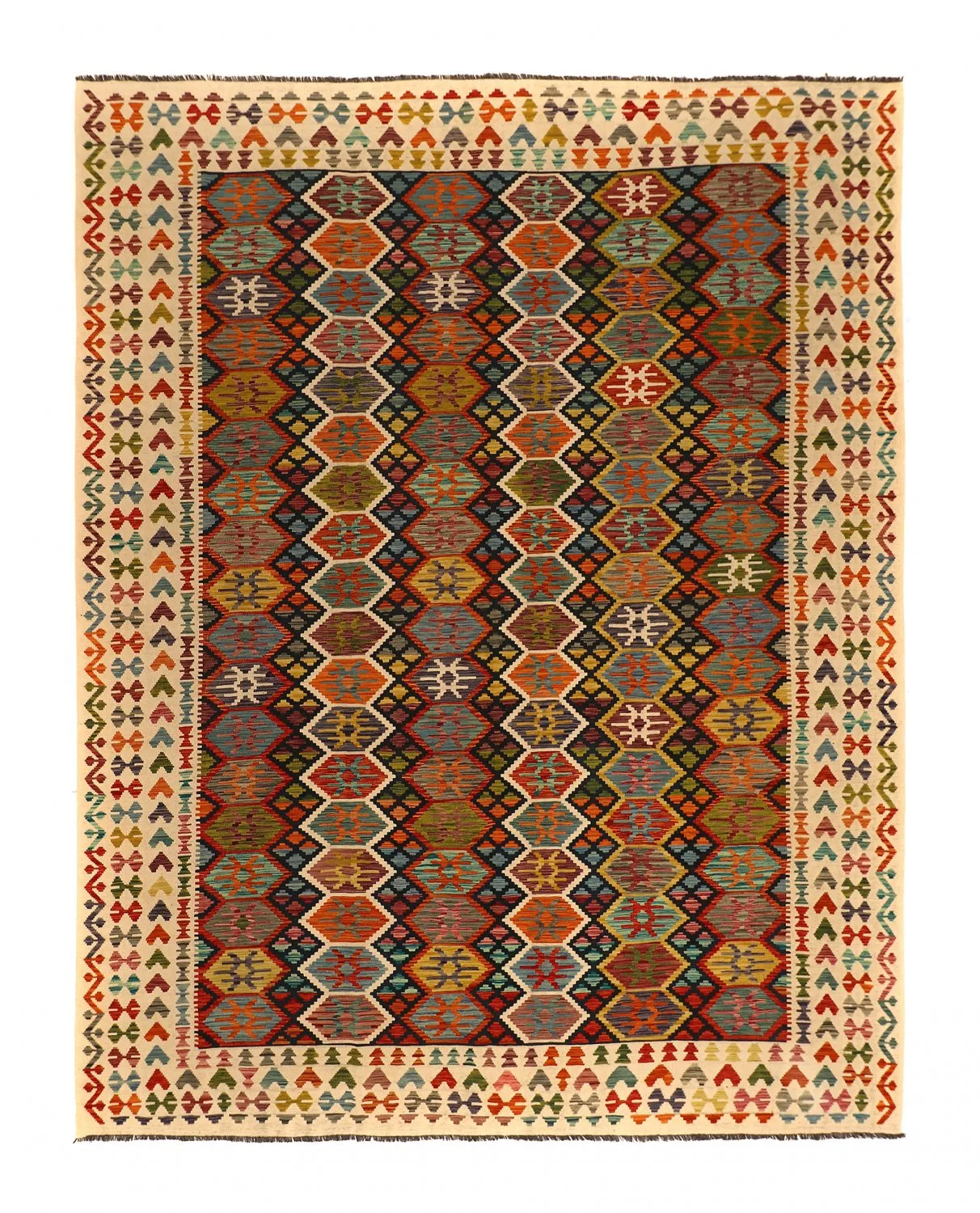 Orientalsk kelimteppe 383 x 300 cm (Størrelse: 383 x 300 cm)
