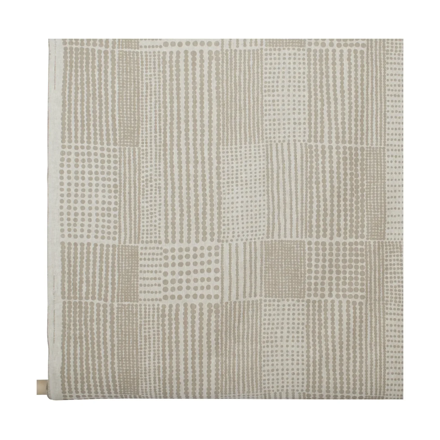 Almedahls Punktstoff Stoff Natur-taupe