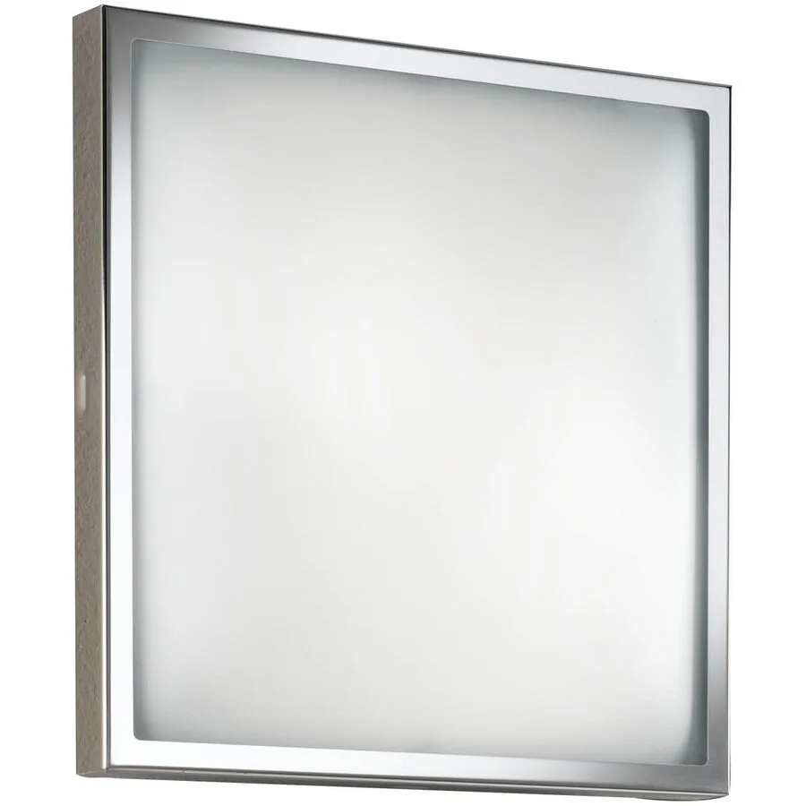 Wandlampe Opus Grau Metall 22 cm 8 cm - Farbe: verchromt