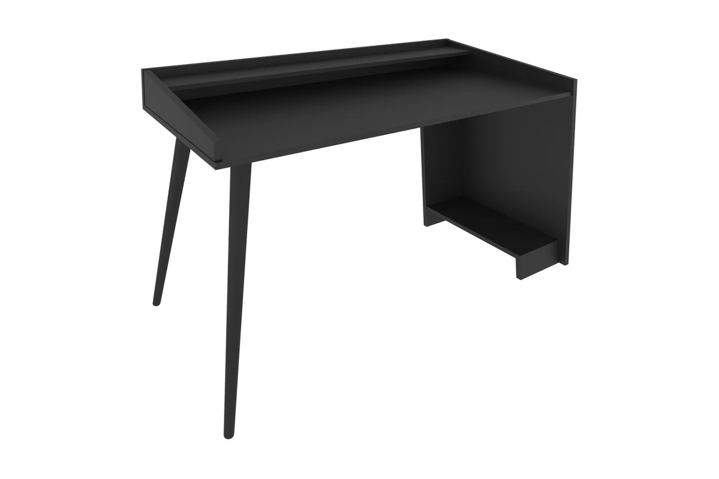 Andifli Skrivbord 59x88,3x121,8 cm med förvaring - Svart