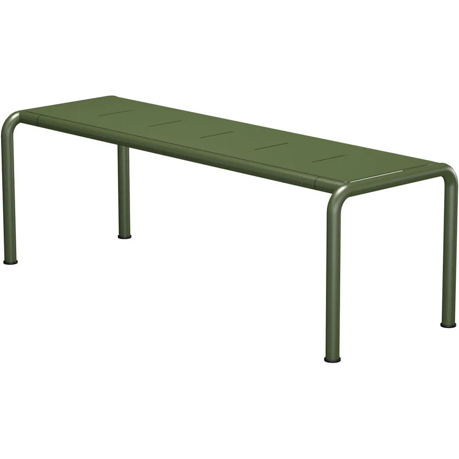 HOUE Gartenbank Avanti Olivgrün aus Aluminium B 129.5 H 45 cm