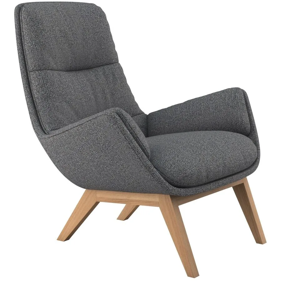 Sessel Halani Navy Blue Stoff B 93 T 84 H 95 cm