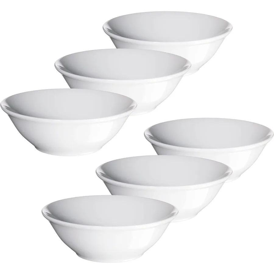 MÄSER Schüssel-Set 6-tlg. Modesta Weiss Porzellan 14 cm