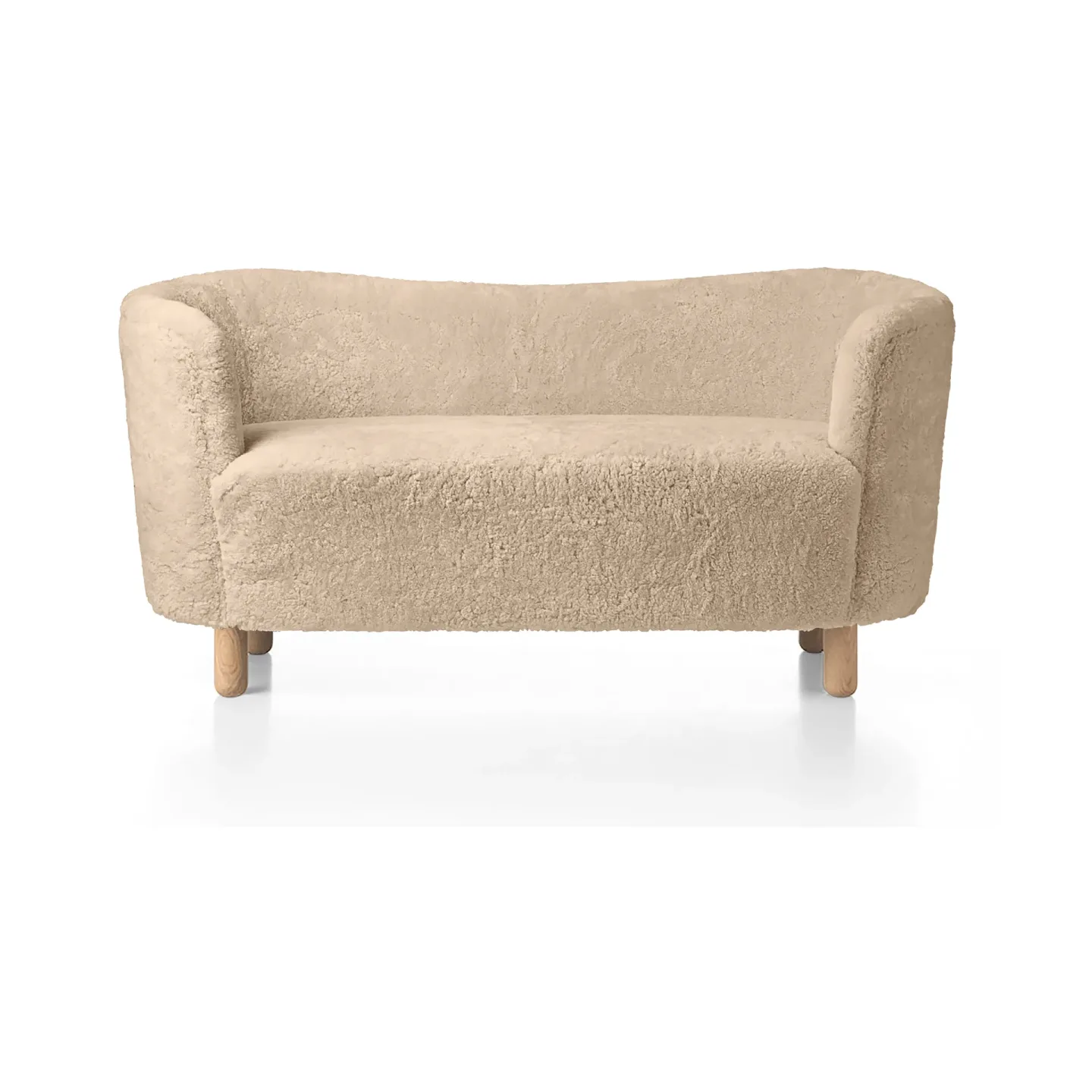 Audo Copenhagen Mingle soffa 152 cm Fårskinn Honey-ek
