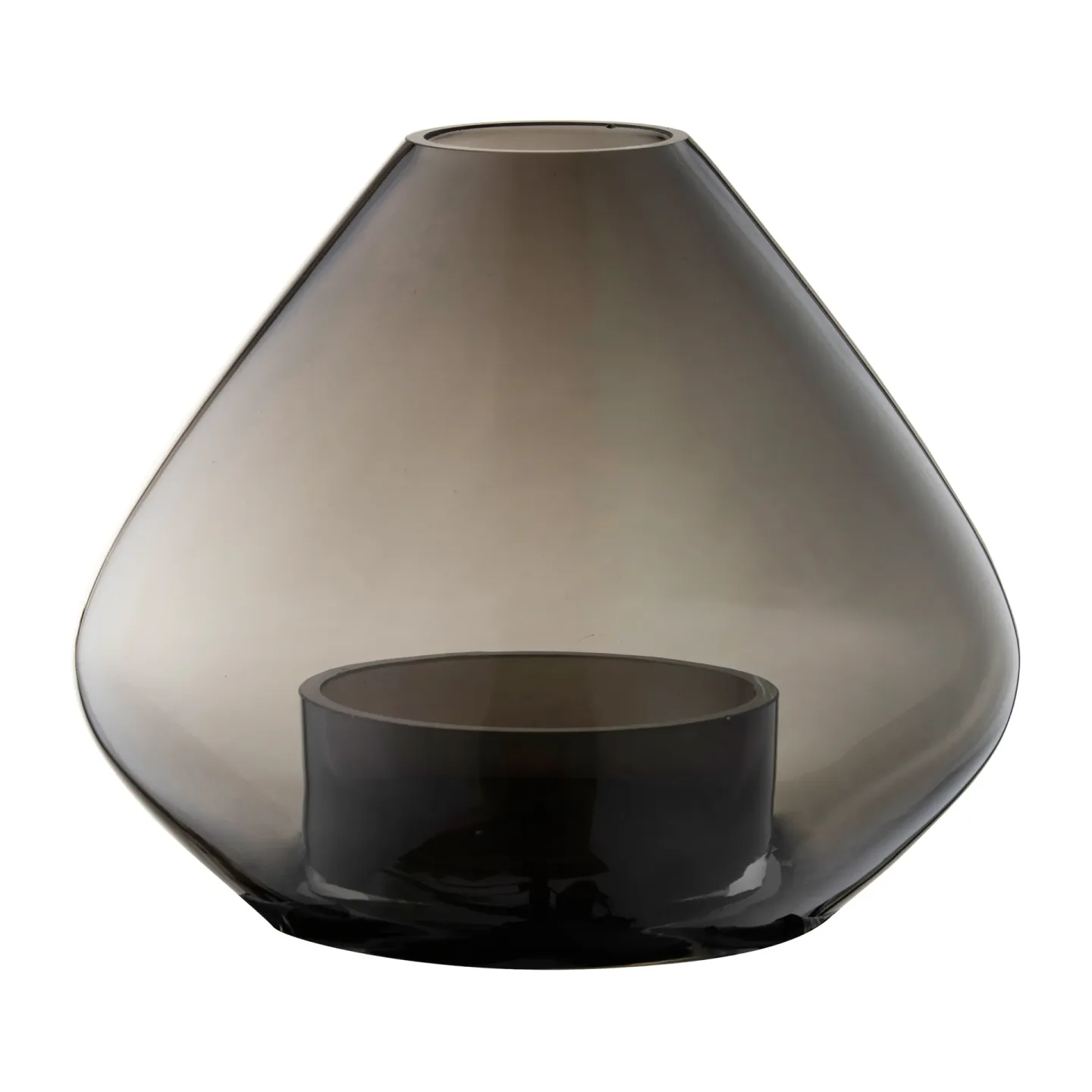 AYTM Uno Laternen-Vase 12cm Schwarz