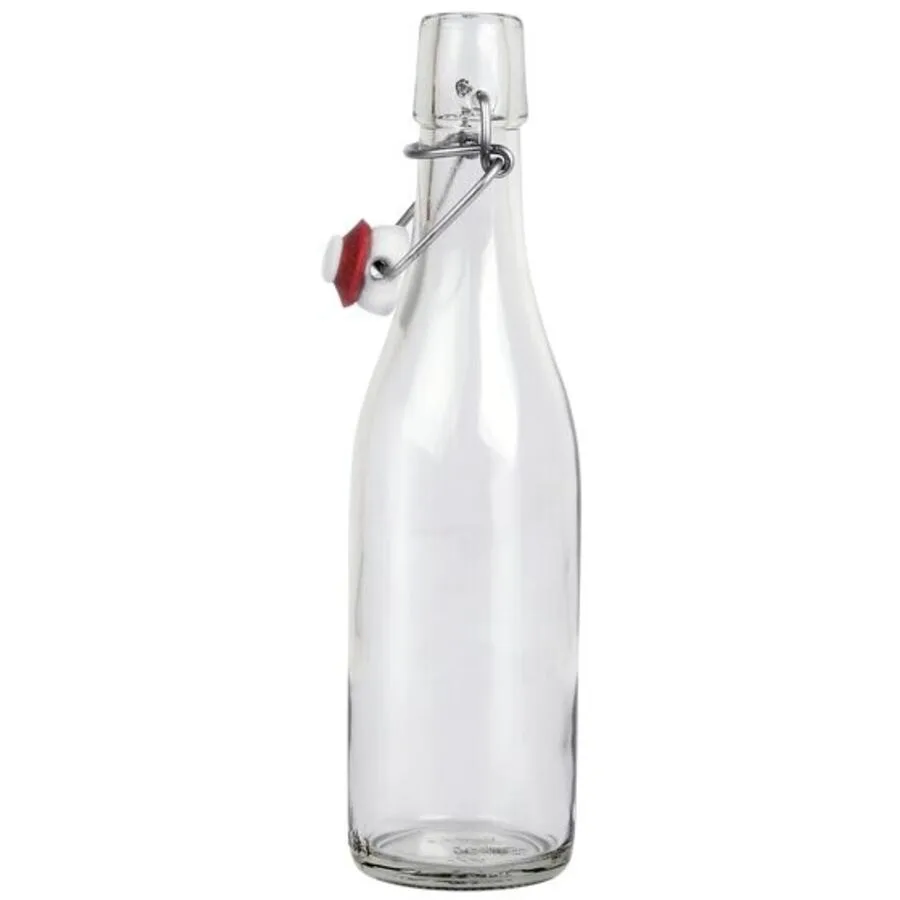Flasche Therese Transparent Aluminium/Glas 32.3 cm 1 l