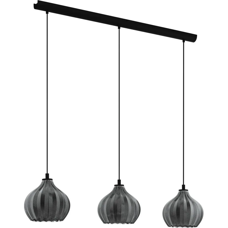 Eglo Pendellampe Tamallat Schwarz Stahl 23 cm 110 cm