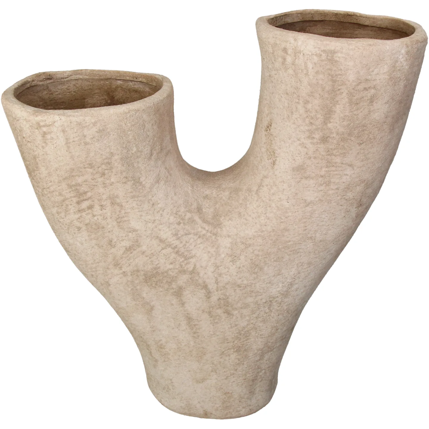 Kersten Vase Terracatta, Ivory H: 34 cm | Schubiger Möbel