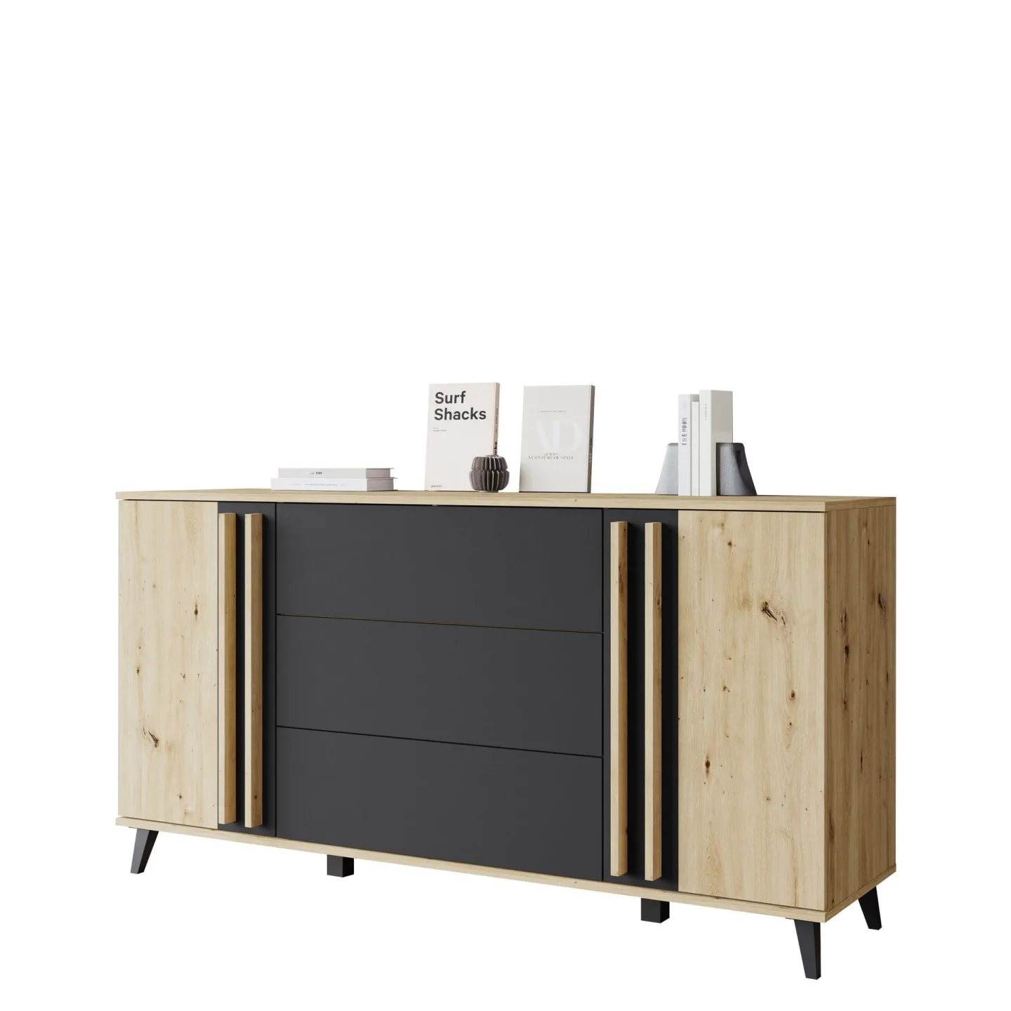 Torvos Byrå 150 cm - Brun/Svart