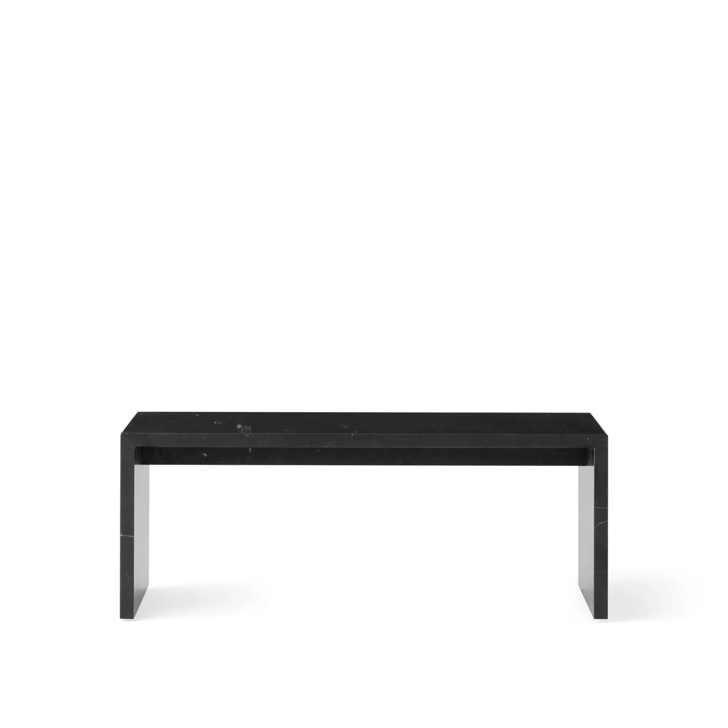 Audo Copenhagen - Plinth Bridge, Nero Marquina - Soffbord - Norm Architects - Svart - Sten/Plast