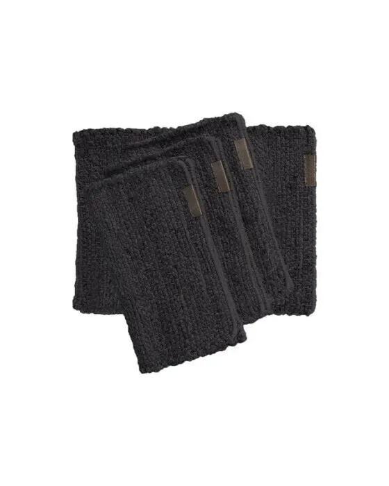 Hemp Placemats Dark Gray 4-pack