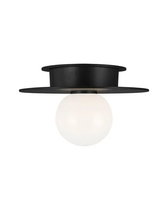 Nodes Small Flush Mount Midnight Black