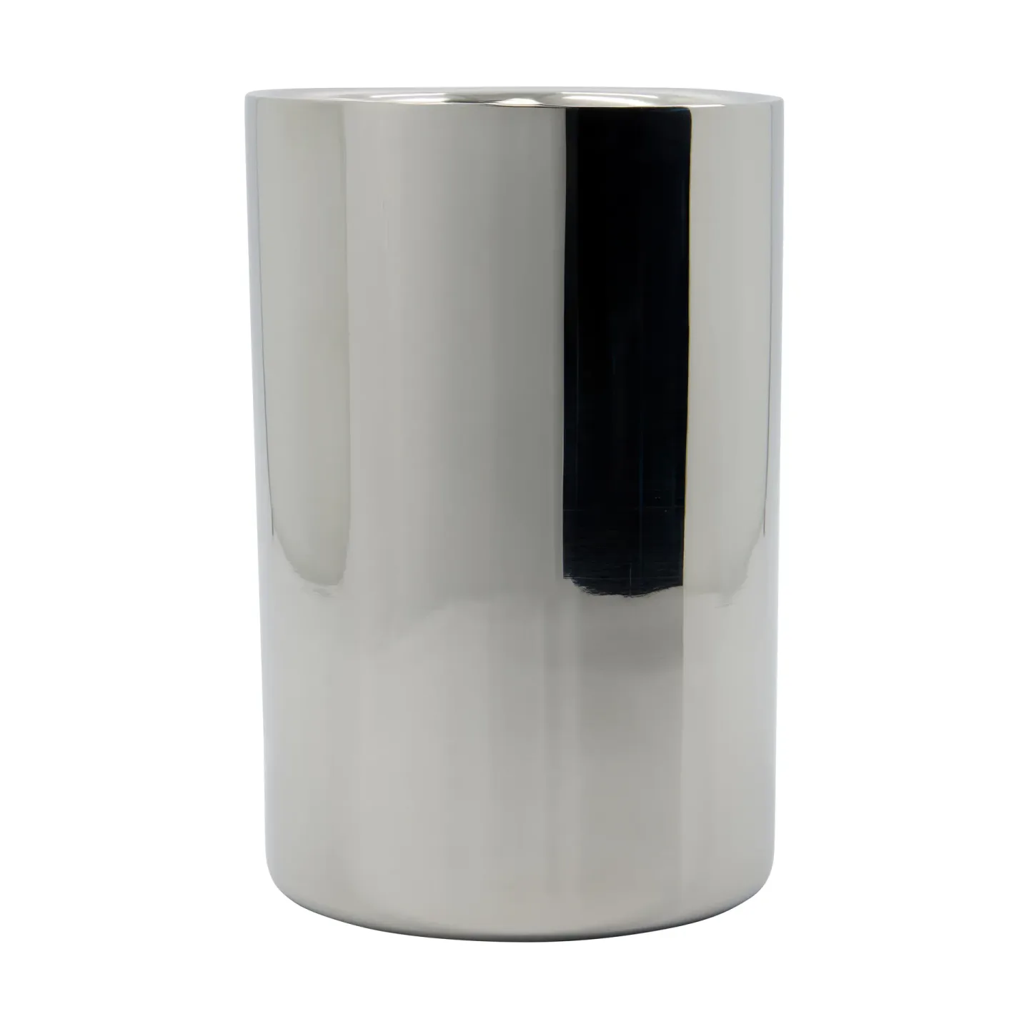House Doctor Kett Weinkühler Ø12,5×18 cm Silber-Finish