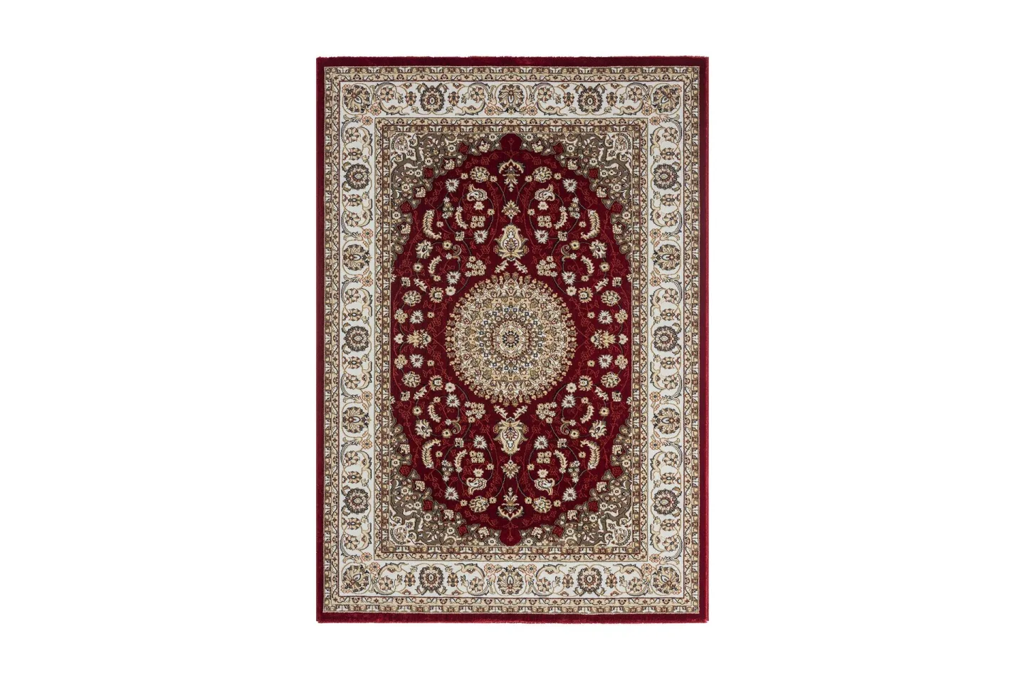 Dubai Medallion Wiltonmatta 200x290 cm - Röd