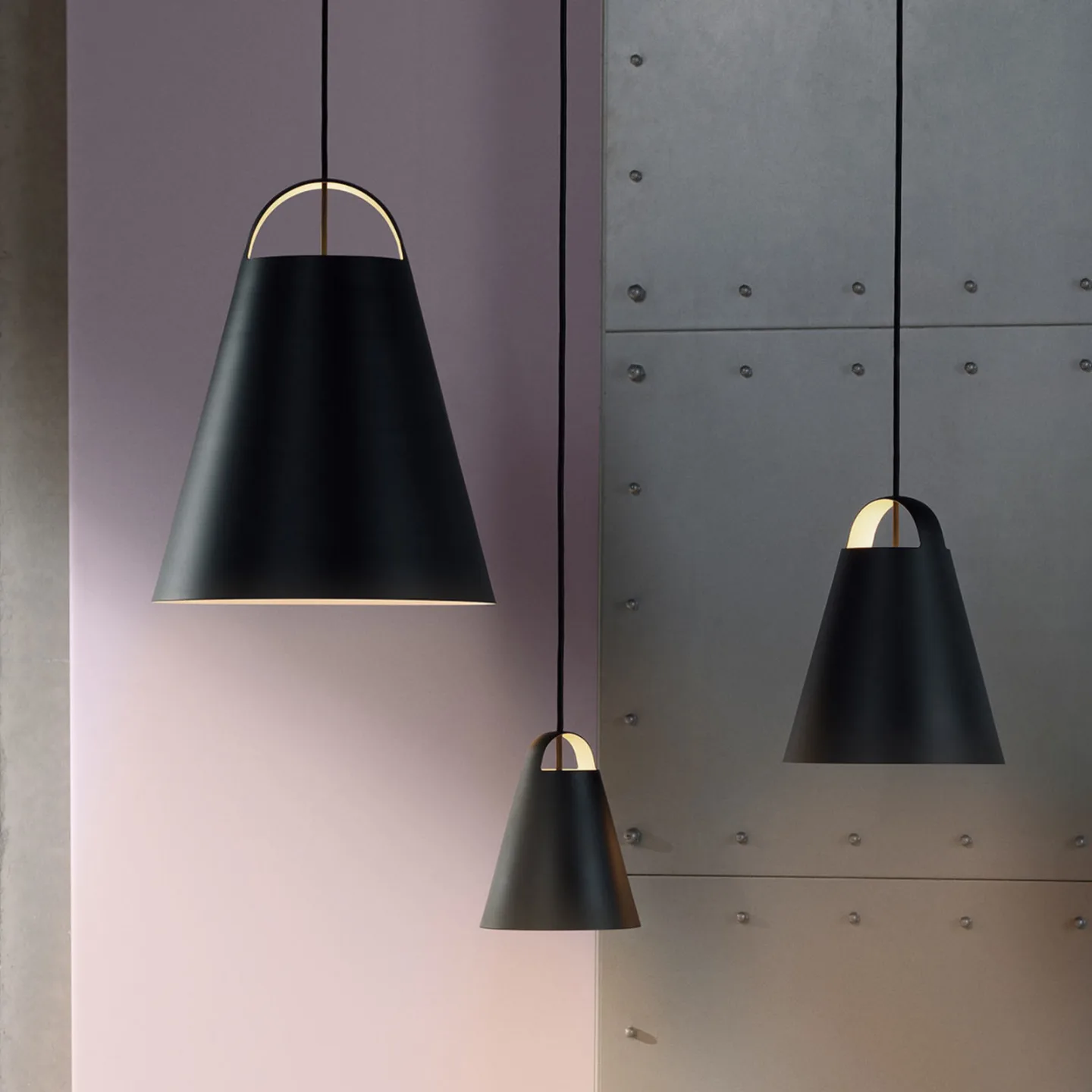 Above Pendelleuchte Ø175 Schwarz - Louis Poulsen - Wohnzimmer - Design - Metall - Einflammig