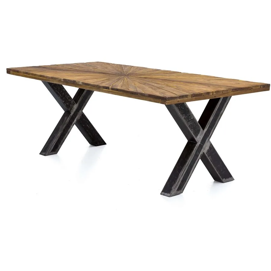 Esstisch Ralf natur Teak Massivholz B 160 T 90 cm