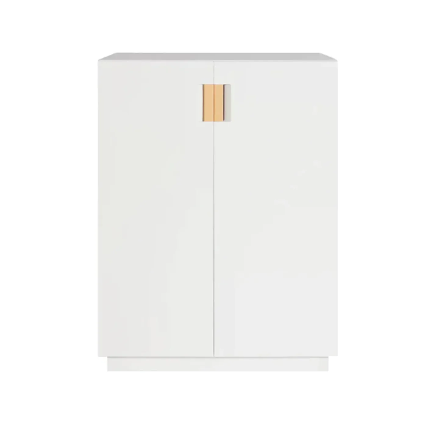 Asplund - Frame 80 Medium Covered Doors - White / Natural Leather - Skåp och vitrinskåp - Anya Sebton & Eva Lilja Löwenhielm 2011 - Vit - Läder