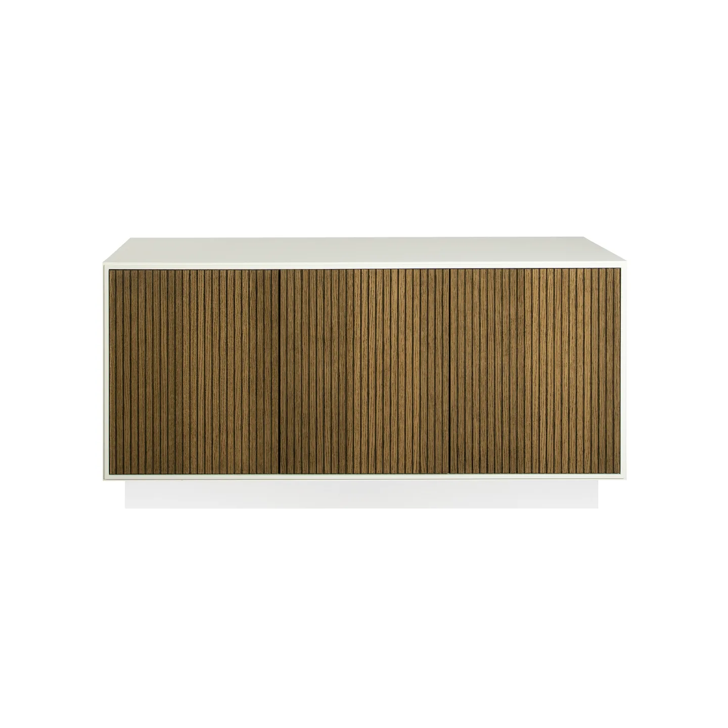 Englesson - Line Skänk 3 Dörrar Sockel 6613BW-DB Burned Walnut / White - Skänkar och sideboards - Trä